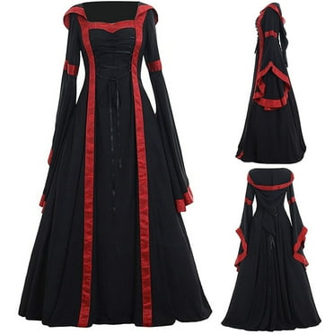 Kstare Womens Vintage Medieval Dress Plus Size Renaissance Gothic Flower Lace Insert Victorian Dresses Cosplay Costume Kstare Womens Vintage Medieval Dress Plus Size Renaissance Gothic Flower Lace Insert Victorian Dresses Cosplay Costume
